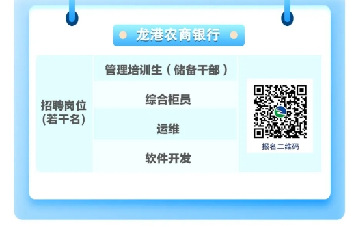 2024年溫州農(nóng)商銀行系統(tǒng)秋季招聘公告3